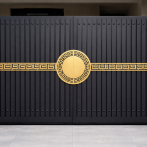 Powder Coated Modern Mild Steel Main Gate