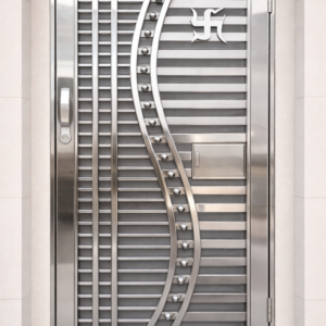 Silver Stainless Steel Door