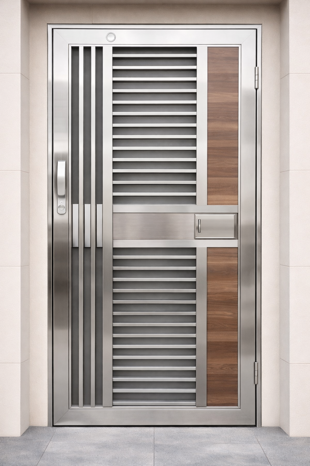 Stainless Steel Gate With Wood