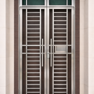 Double Door Steel Gate