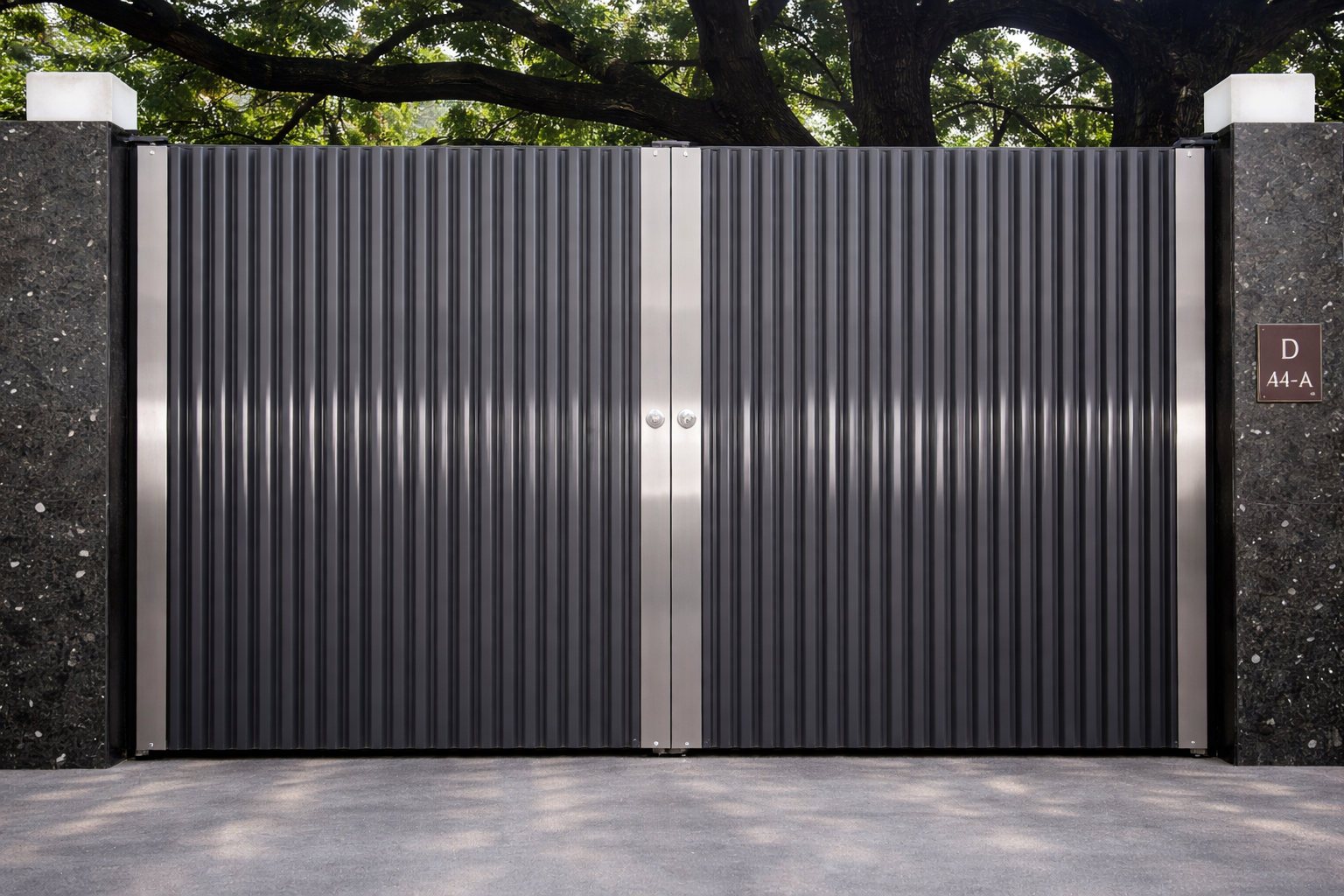 Aluminum Profile Gate With Steel Frame - Image 2