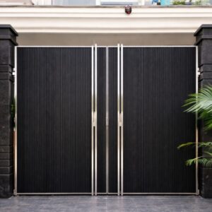 Aluminum Profile Gate With Steel Frame
