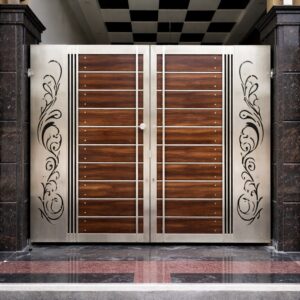 Laser Cutting Steel Main Gate