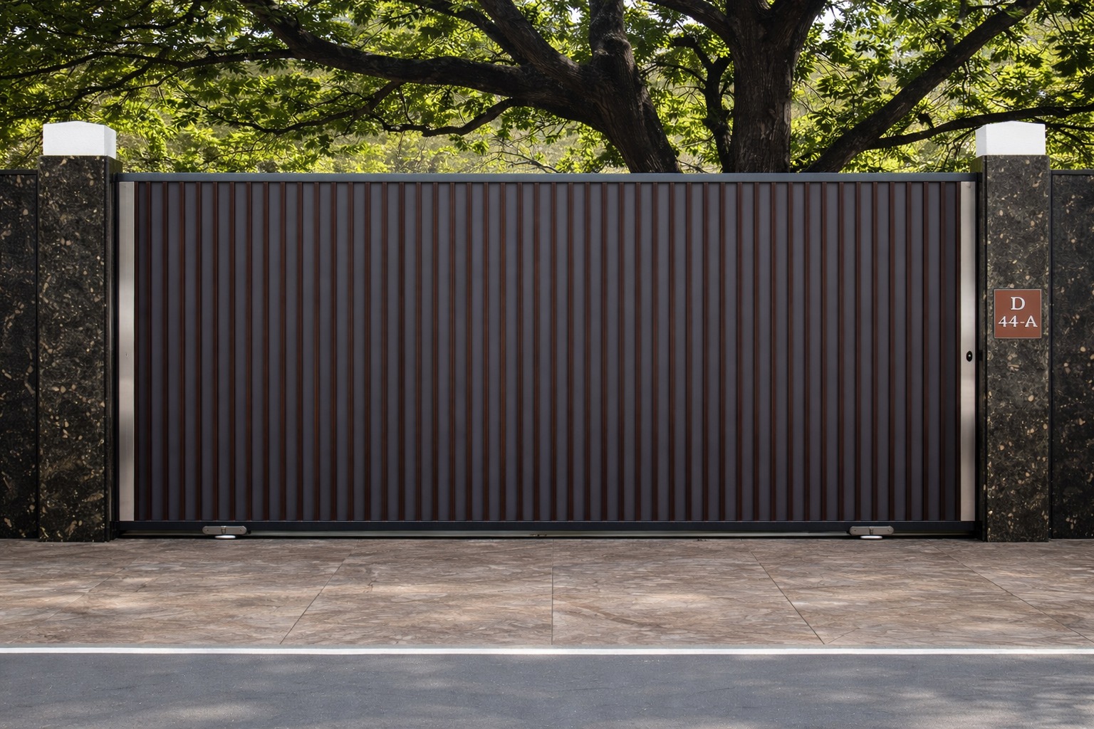 Aluminium Sliding Main Entrance Gate